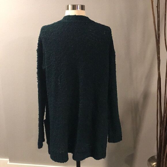 Forest Green Cardigan Sweater  - Picture 3 of 6